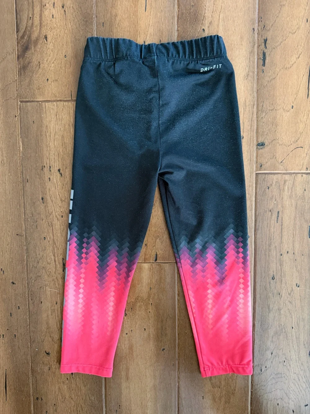 Nike Black and Pink Gradient 'Just Do It.' Kids Leggings